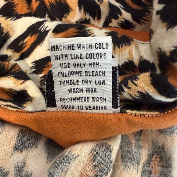 AR Allison Rhea Leopard Print Luxury Cotton Robe | Kimono Style | OSFM - Picture 8 of 11